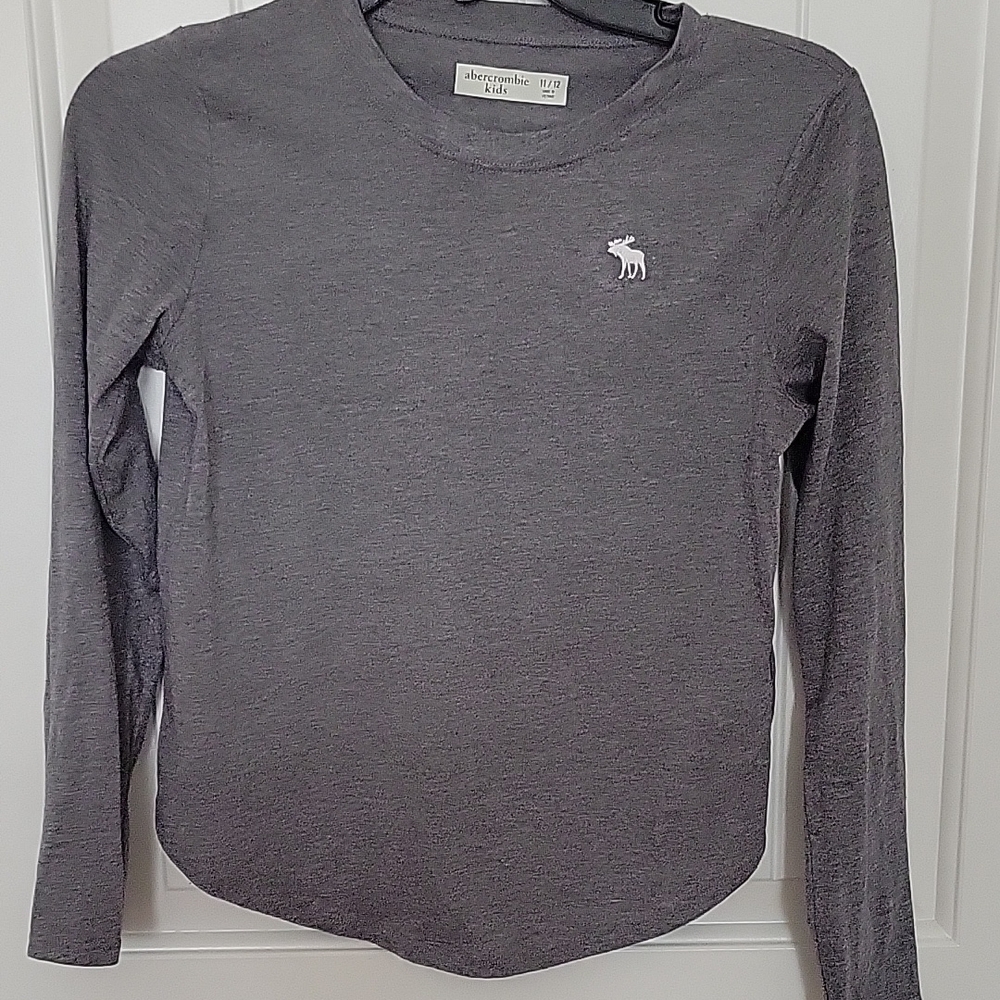 Abercrombie & Fitch Kids Grey Long Sleeve Top